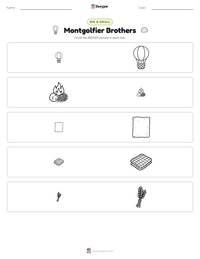 Montgolfier Brothers printable worksheet preview