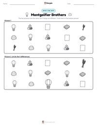 Montgolfier Brothers printable worksheet preview