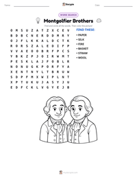 Montgolfier Brothers printable worksheet preview