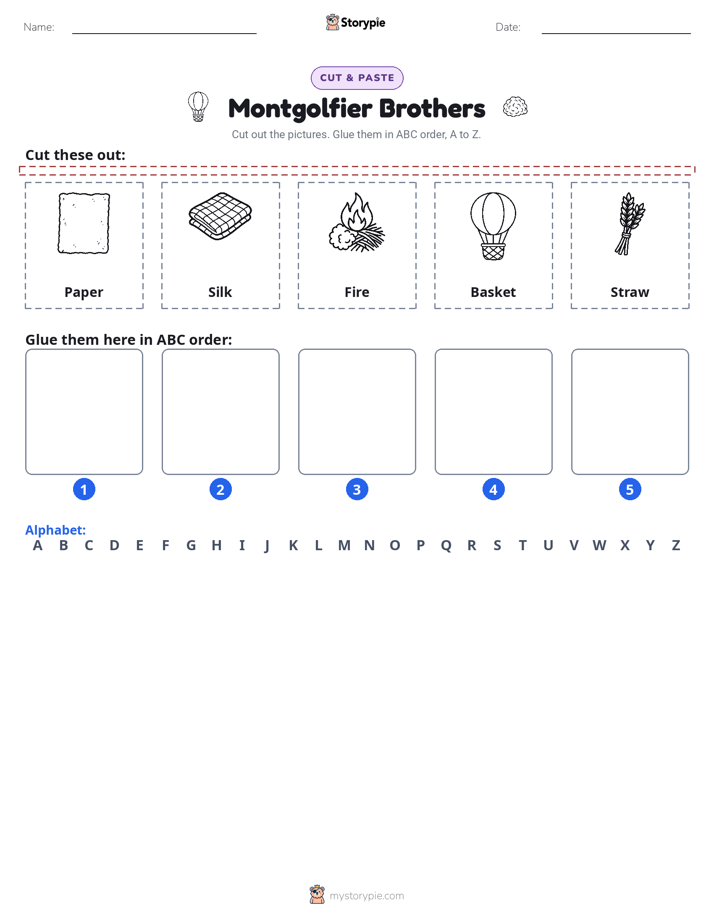 Cut & Paste Alphabet