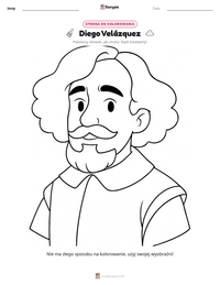 Podgląd drukowalnego arkusza ćwiczeń Diego Velázquez