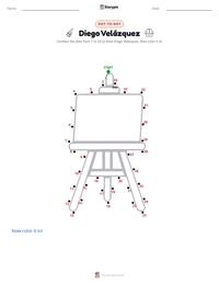 Diego Velázquez printable worksheet preview