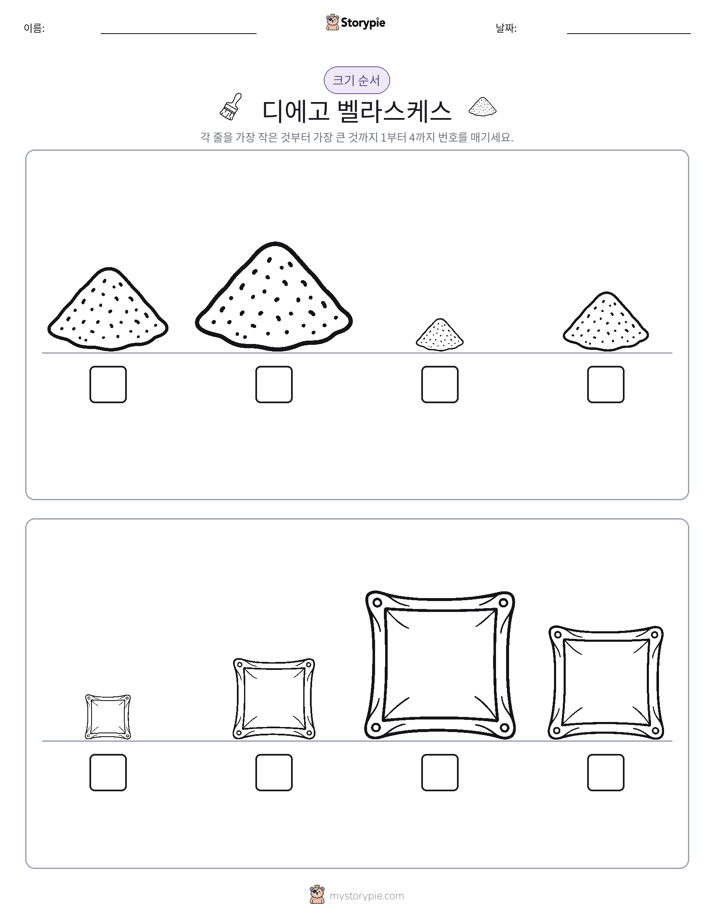 크기 순서