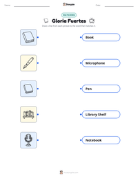 Gloria Fuertes printable worksheet preview