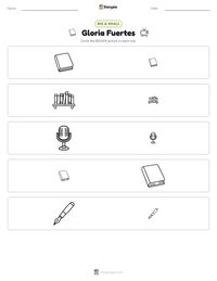 Gloria Fuertes printable worksheet preview