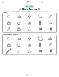 Gloria Fuertes printable worksheet preview