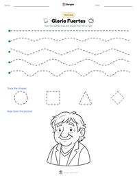 Gloria Fuertes printable worksheet preview