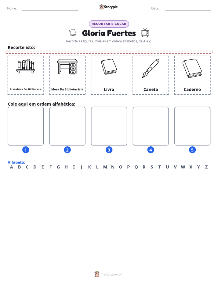 Recortar & Colar Alfabeto
