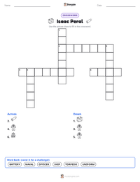 Isaac Peral printable worksheet preview
