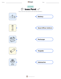 Isaac Peral printable worksheet preview