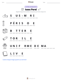 Aperçu de la feuille de travail imprimable Isaac Peral