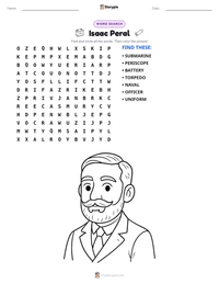 Isaac Peral printable worksheet preview