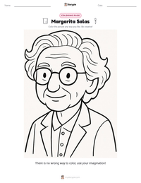 Margarita Salas printable worksheet preview