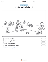 Margarita Salas printable worksheet preview