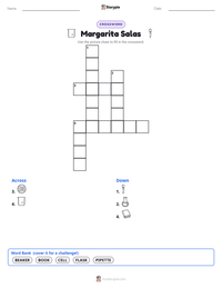Margarita Salas printable worksheet preview