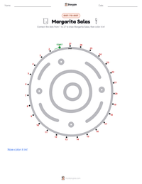 Margarita Salas printable worksheet preview