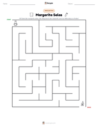 Margarita Salas druckbare Arbeitsblatt Vorschau