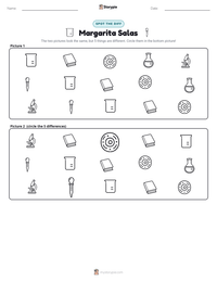 Margarita Salas printable worksheet preview