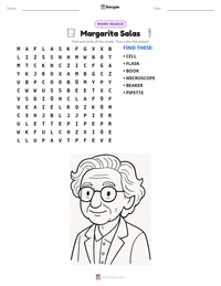 Margarita Salas printable worksheet preview