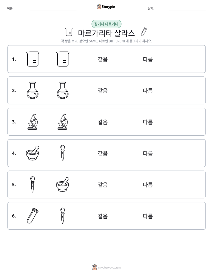 같은 것 또는 다른 것