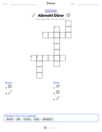 Albrecht Dürer printable worksheet preview