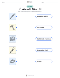 Albrecht Dürer printable worksheet preview