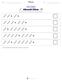 Albrecht Dürer printable worksheet preview
