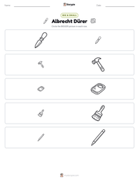 Albrecht Dürer printable worksheet preview