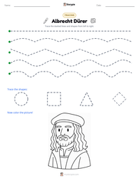 Albrecht Dürer printable worksheet preview