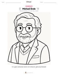 Michael Ende afdrukbare werkblad voorbeeld