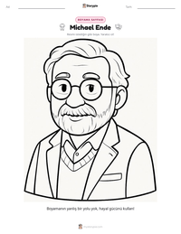 Michael Ende yazdırılabilir çalışma sayfası önizlemesi