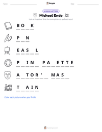 Michael Ende printable worksheet preview