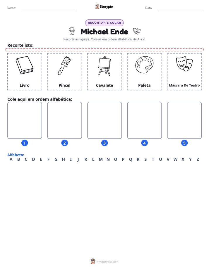 Recortar & Colar Alfabeto