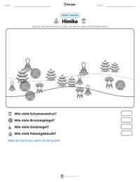 Himiko druckbare Arbeitsblatt Vorschau
