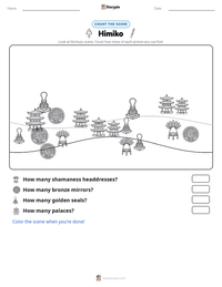 Himiko printable worksheet preview
