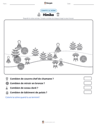 Aperçu de la feuille de travail imprimable Himiko
