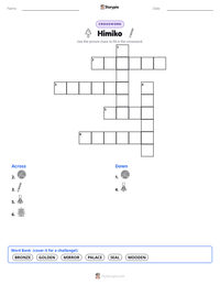 Himiko printable worksheet preview