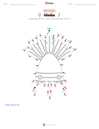 Himiko printable worksheet preview