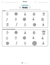 Himiko printable worksheet preview
