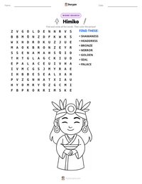 Himiko printable worksheet preview