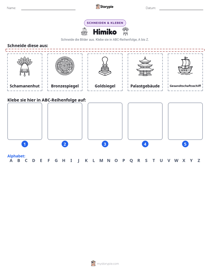 Schneiden & Einfügen Alphabet