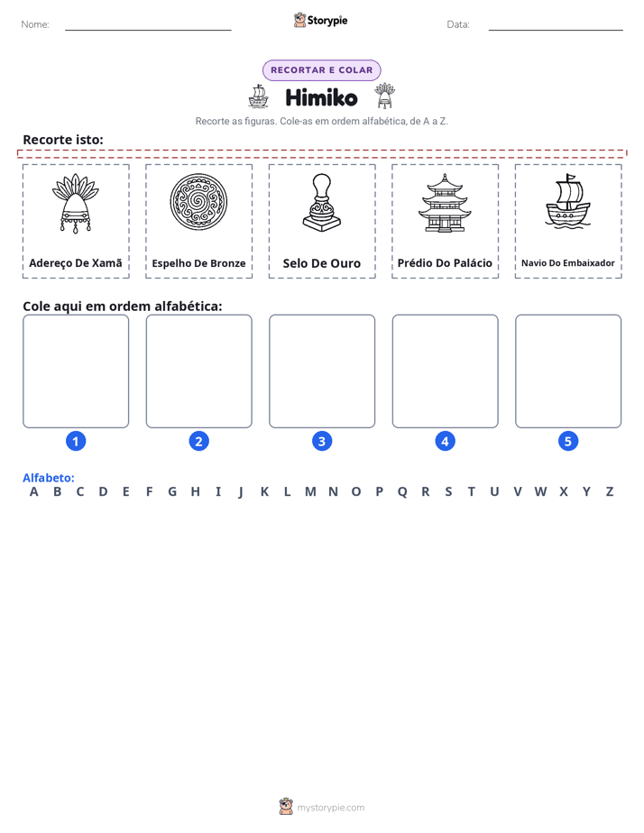 Recortar & Colar Alfabeto