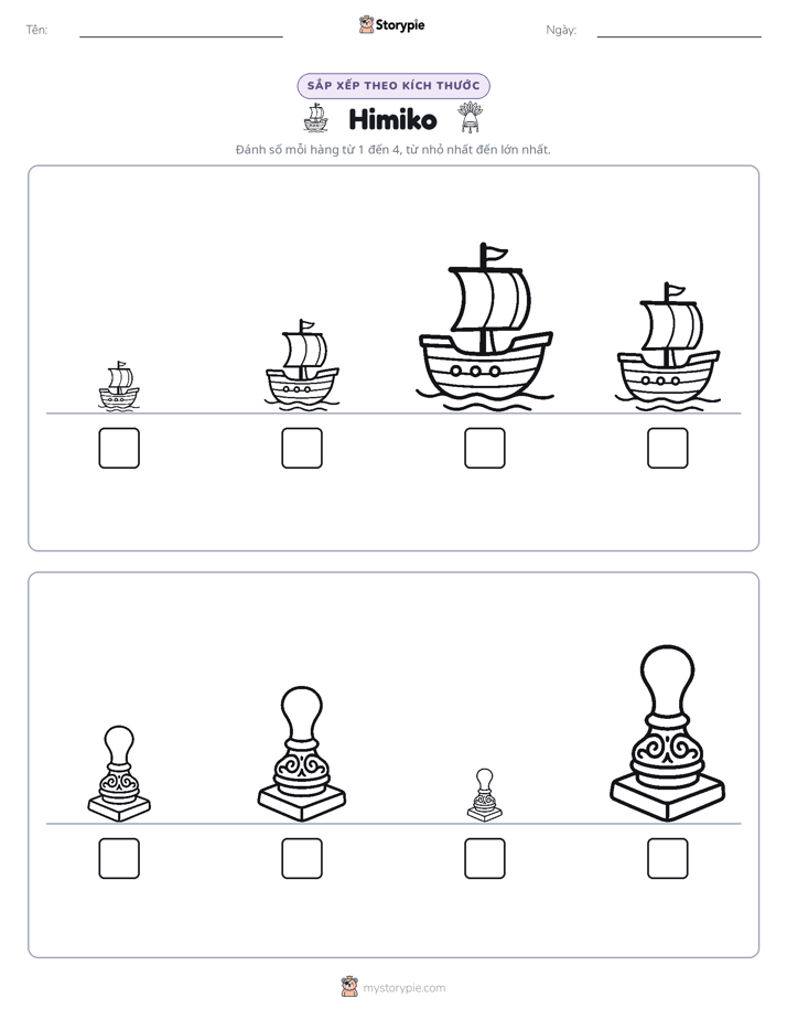 Thứ Tự Kích Thước