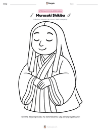 Podgląd drukowalnego arkusza ćwiczeń Murasaki Shikibu