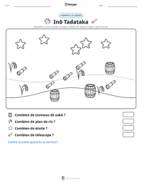 Aperçu de la feuille de travail imprimable Inō Tadataka