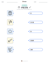 伊能忠敬 の印刷可能ワークシートプレビュー