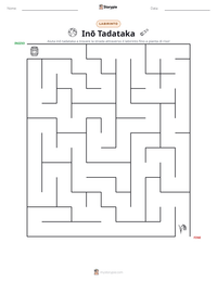 Anteprima della scheda stampabile di Inō Tadataka