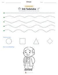 Inō Tadataka afdrukbare werkblad voorbeeld