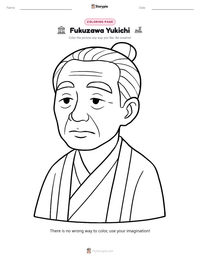 Fukuzawa Yukichi printable worksheet preview