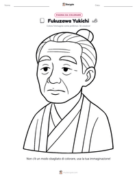 Anteprima della scheda stampabile di Fukuzawa Yukichi